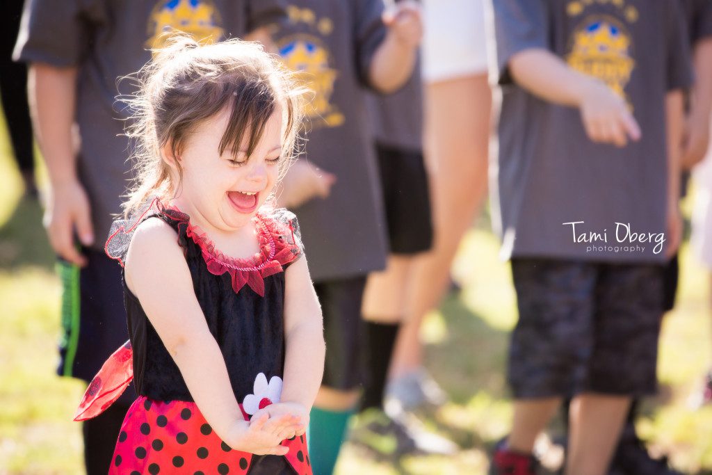 excited little girl