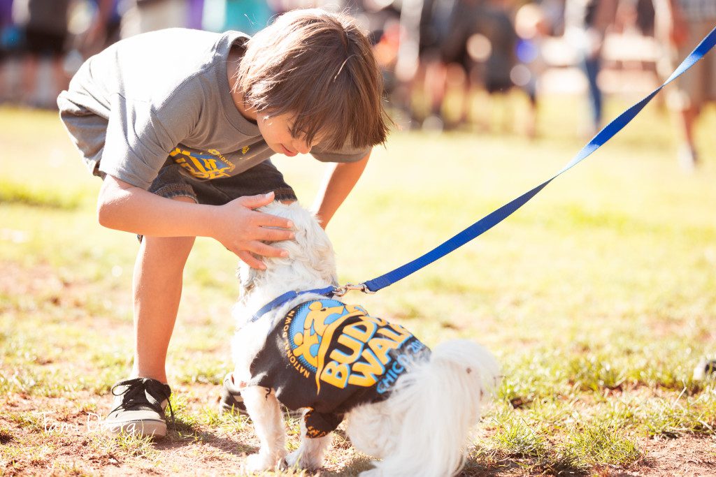 little boy with his dog