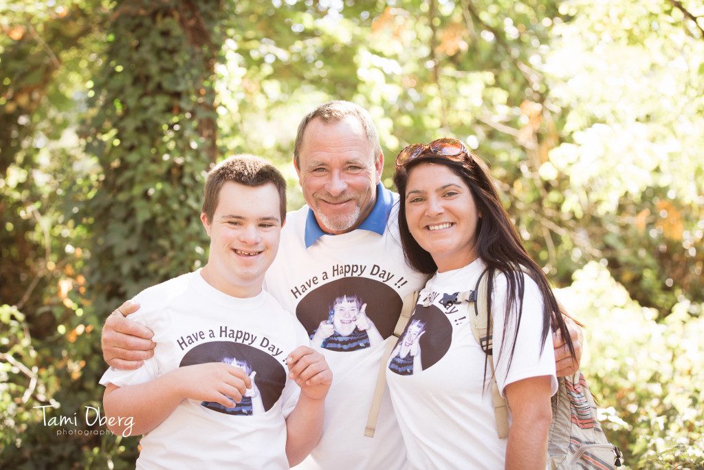 family smiling