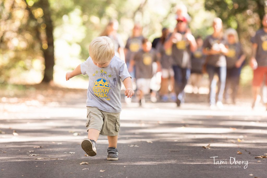 little boy walking