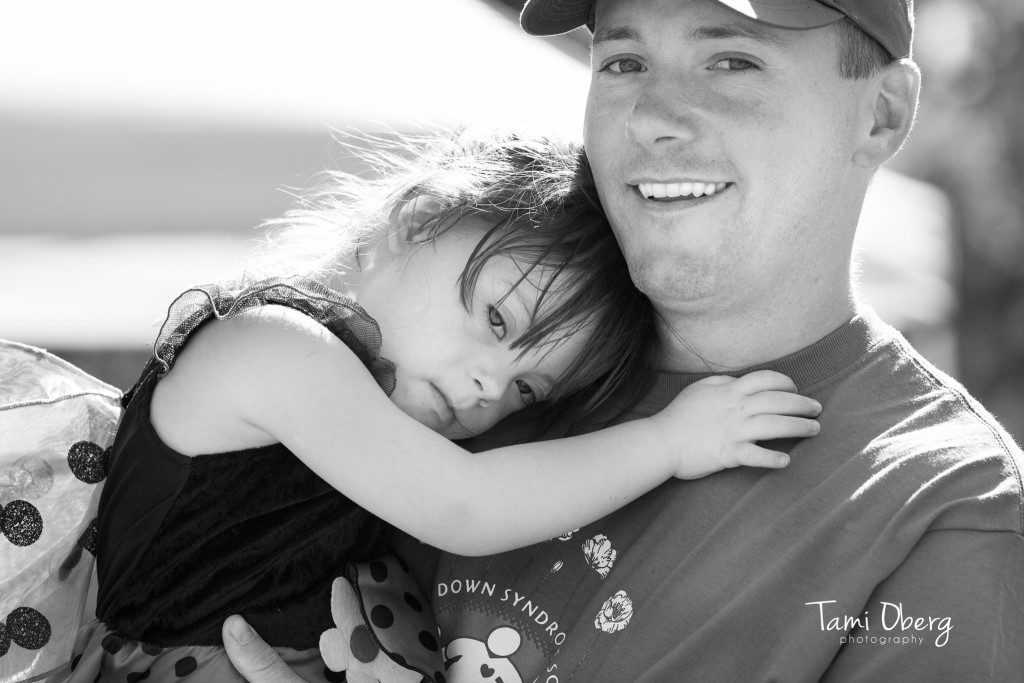 daughter hugging her dad