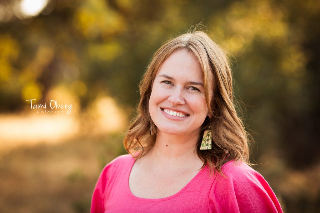 close up headshot with cute earrings