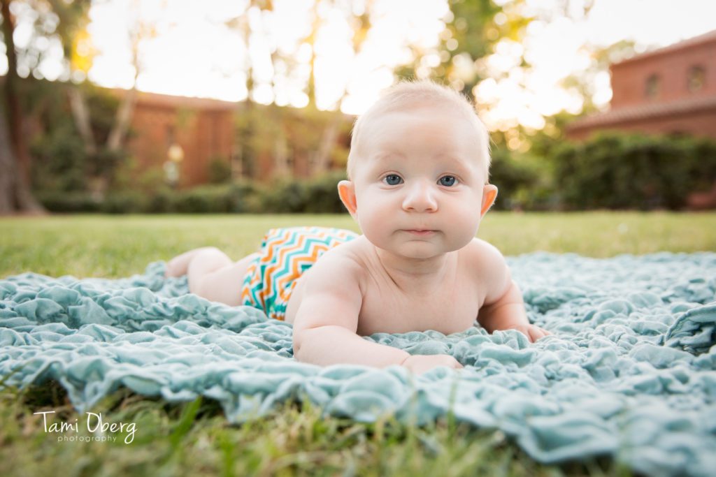 tummy time in a cloth diaper