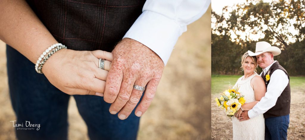 detail shot of wedding rings