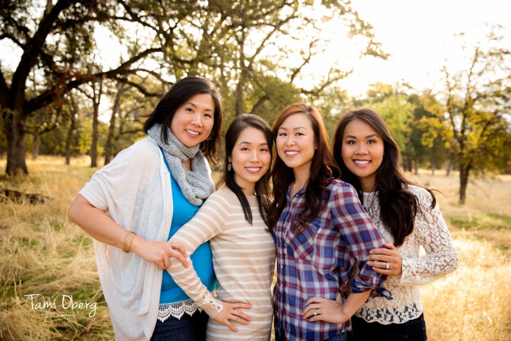 four cousins posing